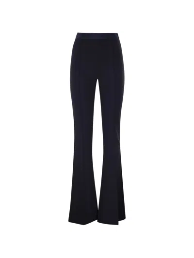 Elisabetta Franchi Seam-detail Flared Trousers In Black
