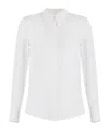 Elisabetta Franchi Semi-sheer Voile Shirt In White