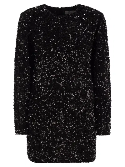 Elisabetta Franchi Sequin In Black