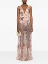 ELISABETTA FRANCHI SEQUIN-EMBELLISHED GOWN
