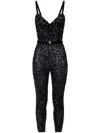 Elisabetta Franchi Adjustable Strap Belted Trousers In Black