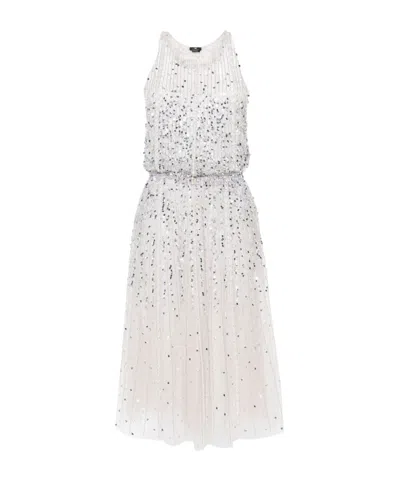 Elisabetta Franchi Sequin-embellished Midi Dress In Metallic