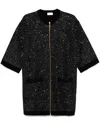 Elisabetta Franchi Sequin-embellished Mini Dress In Black