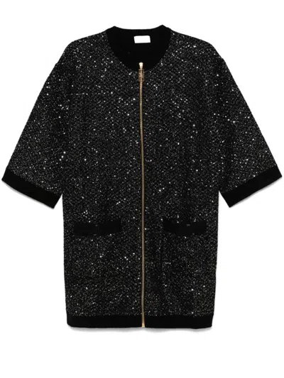 ELISABETTA FRANCHI SEQUIN-EMBELLISHED MINI DRESS
