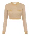 Elisabetta Franchi Sequin-embellished Sweater In Neutral