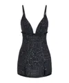 Elisabetta Franchi Sequin-embellished Tweed Mini Dress