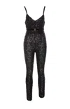 Elisabetta Franchi Adjustable Strap Belted Trousers In Black