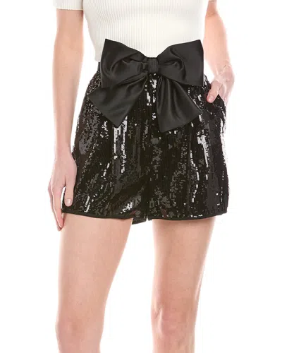 Elisabetta Franchi Sequin Short In Black