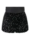 Elisabetta Franchi Sequin Texture Shorts In Multi