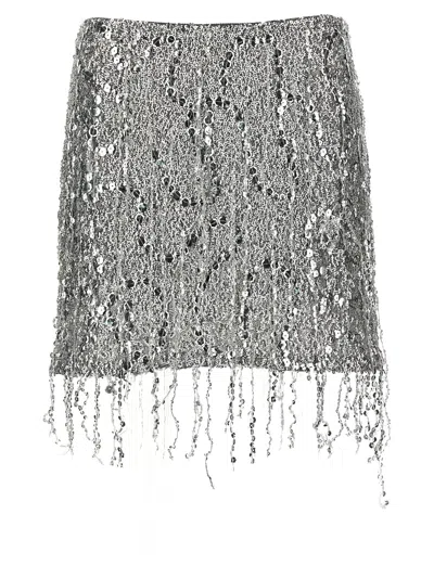 ELISABETTA FRANCHI SEQUIN TULLE SKIRT