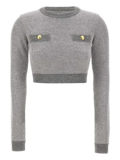 ELISABETTA FRANCHI SEQUINNED KNITTED SWEATER