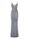 Elisabetta Franchi Knee Length Dress Featuring Bow Detail In Grey