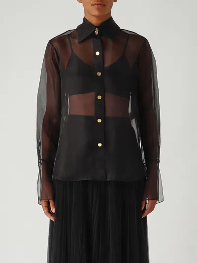 Elisabetta Franchi Seta Shirt In Blue