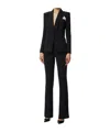 Elisabetta Franchi Shawl-collar Single-breasted Suit In Black