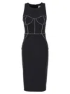 Elisabetta Franchi Contrasting-piping Midi Dress