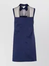 Elisabetta Franchi Sheer Panels Sleeveless Mini Dress