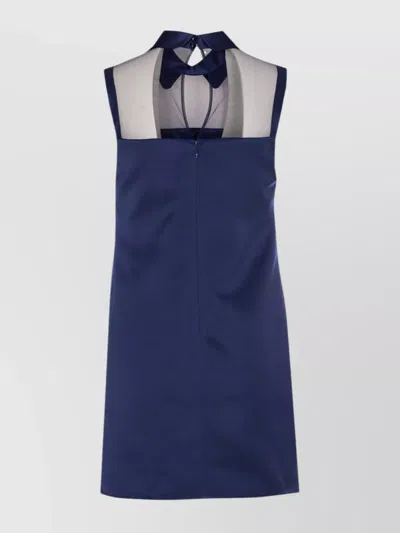 Elisabetta Franchi Sheer Panels Sleeveless Mini Dress