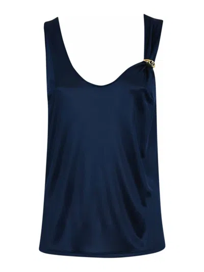 Elisabetta Franchi Top  Woman Color Blue