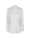 Elisabetta Franchi Camicia Lettering In Jacquard In Beige
