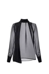 Elisabetta Franchi Strap Shirt In Black