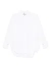Elisabetta Franchi Logo-embroidered Poplin Shirt In Blanco