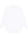 Elisabetta Franchi Logo-embroidered Poplin Shirt In White