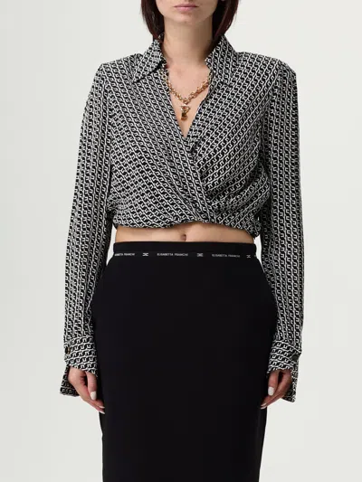 ELISABETTA FRANCHI TOP ELISABETTA FRANCHI WOMAN COLOR BLACK,H26674002