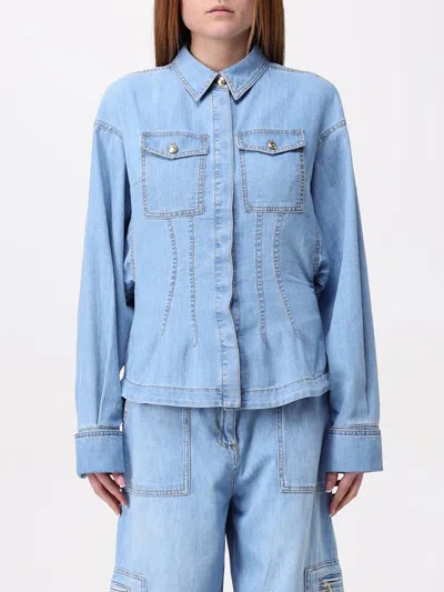 Elisabetta Franchi Shirt  Woman Color Gnawed Blue