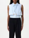Elisabetta Franchi Shirt  Woman Color Gnawed Blue In Gnawed Blue
