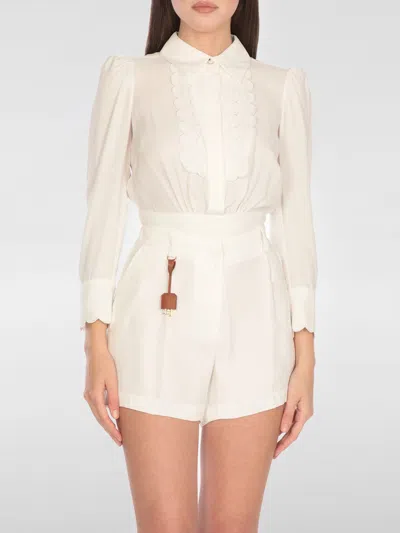 Elisabetta Franchi Shirt  Woman Color Ivory In White