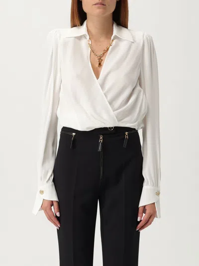 ELISABETTA FRANCHI TOP ELISABETTA FRANCHI WOMAN COLOR IVORY,H26510044