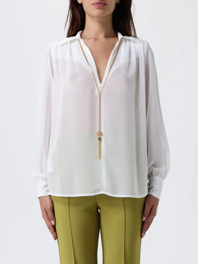 ELISABETTA FRANCHI TOP ELISABETTA FRANCHI WOMAN COLOR IVORY,H38612044
