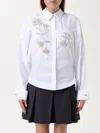 Elisabetta Franchi Pearl-embellishment Shirt In White