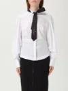 Elisabetta Franchi Camicia Bianca Con Cravatta In White