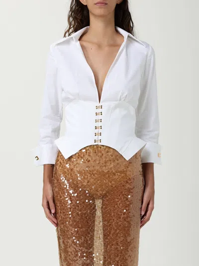 ELISABETTA FRANCHI SHIRT ELISABETTA FRANCHI WOMAN COLOR WHITE,H31911001