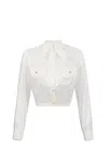 Elisabetta Franchi Shirt In Ivory