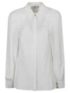Elisabetta Franchi Georgette Blouse In White