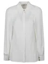 Elisabetta Franchi Georgette Blouse In White