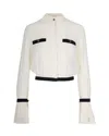 Elisabetta Franchi Two-tone Shirt In White
