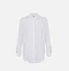 Elisabetta Franchi Shirt With Embroidered Pocket In White