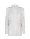 Elisabetta Franchi Camicia Lettering In Jacquard In Beige