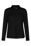 Elisabetta Franchi Georgette Shirt In Black