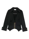 Elisabetta Franchi V-neck Blouse In Black