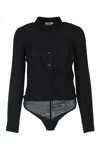 Elisabetta Franchi Camicia Body In Black