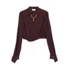 Elisabetta Franchi Shirts Brown In Brown