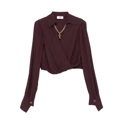 Elisabetta Franchi Shirts Brown