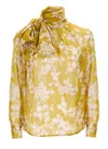 Elisabetta Franchi Silk Blouse In Green