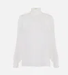 Elisabetta Franchi Voile Blouse In White