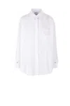 Elisabetta Franchi Shirt With Embroidered Pocket In White