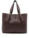 Elisabetta Franchi Shopping Bag In Burgundy